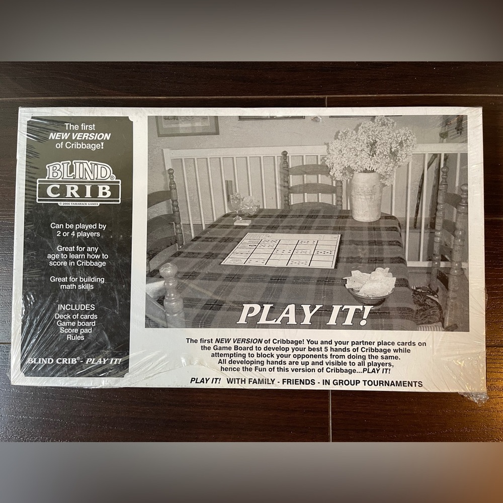 Vintage Blind / cross Cribbage Board Game Set 2006